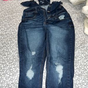 Dark blue Jean overalls